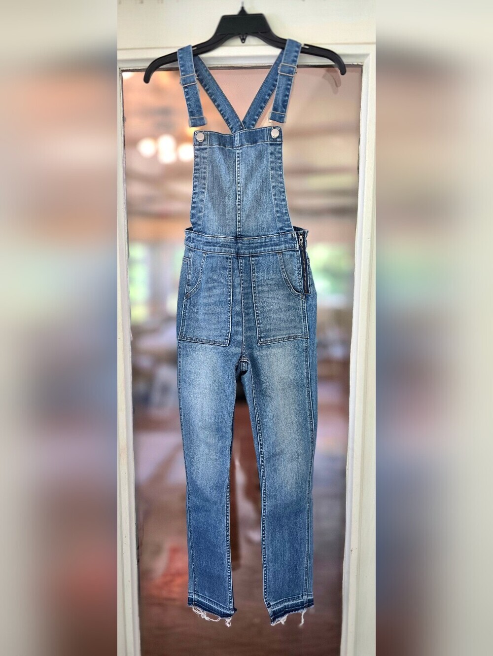 Madewell denim overalls Bibs Sz XS 0
